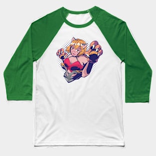 Anime Paw Girl Baseball T-Shirt